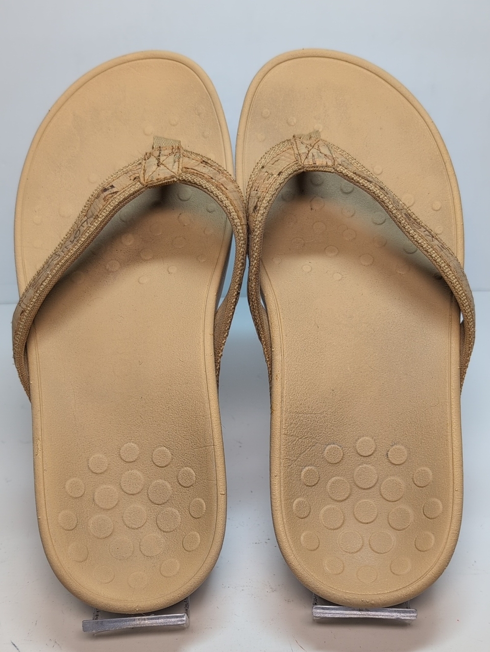 Vionic HighTide Tan platform Orthopedic thong flip flop sandal woman's size 8 - Picture 8 of 14